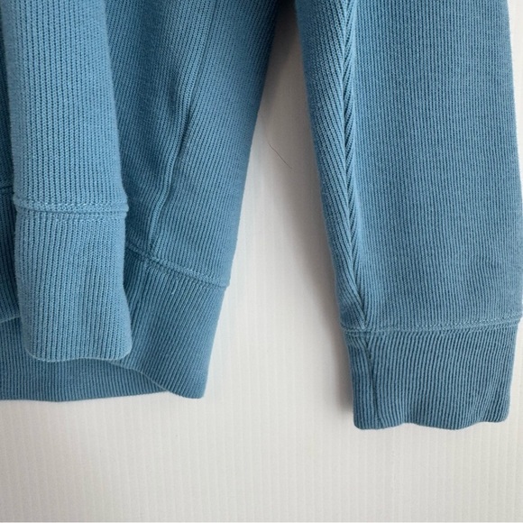 Lands End 1/4 zip pullover sweater size medium long sleeve blue sweater - Picture 7 of 8